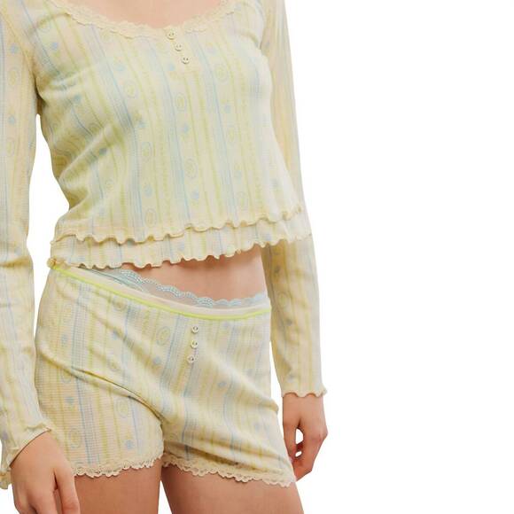 NEW FREE PEOPLE spring break sleep set in butter - Picture 5 of 5